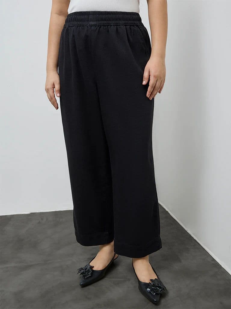 Gia Black High-Rise Denim Pants — photo 2