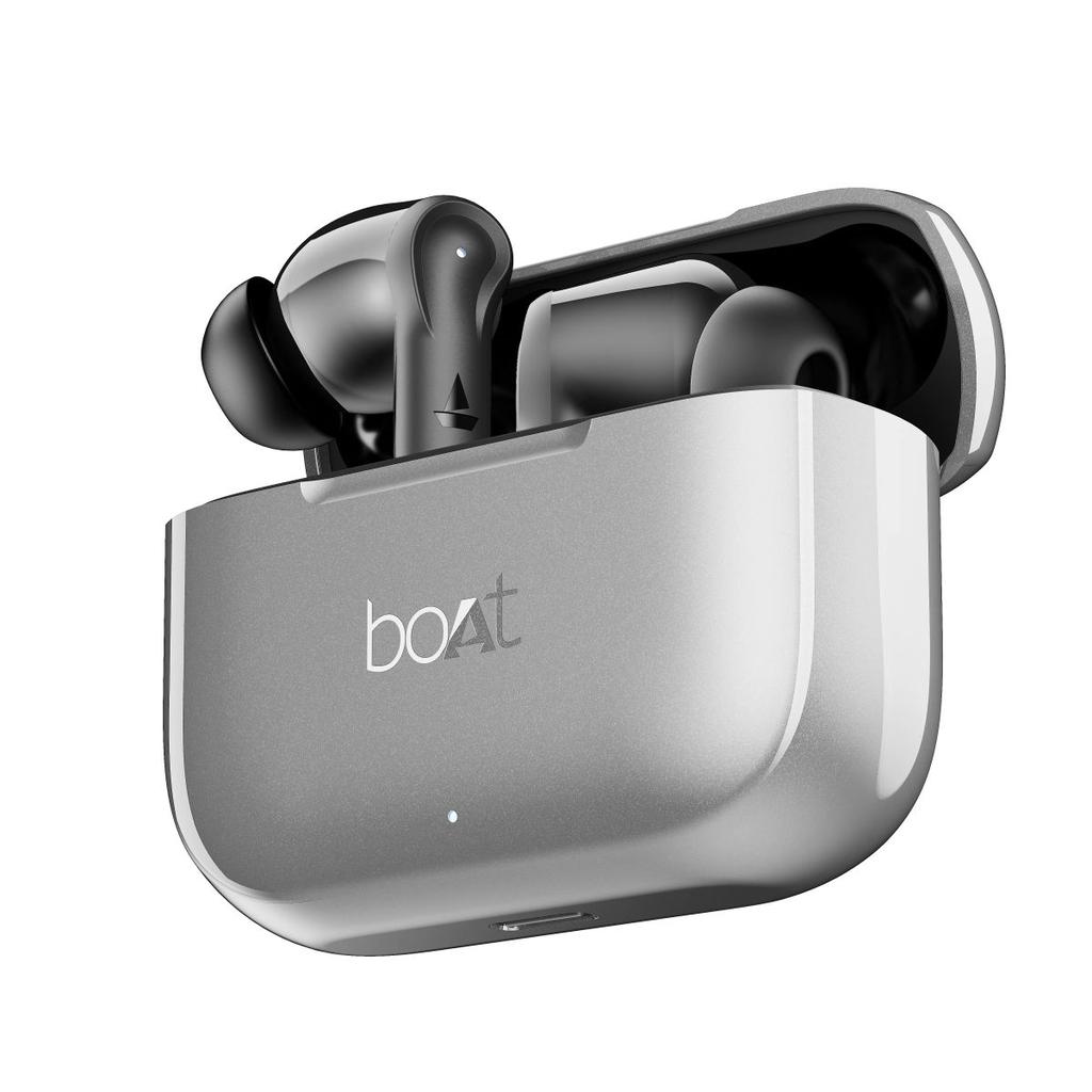 boAt Airdopes 161 (Metallic) | Wireless Earbuds with Massive Playback of upto 50 Hours, IPX4 Water & Sweat Resistance, IWP Technology, Type C Interface — photo 2