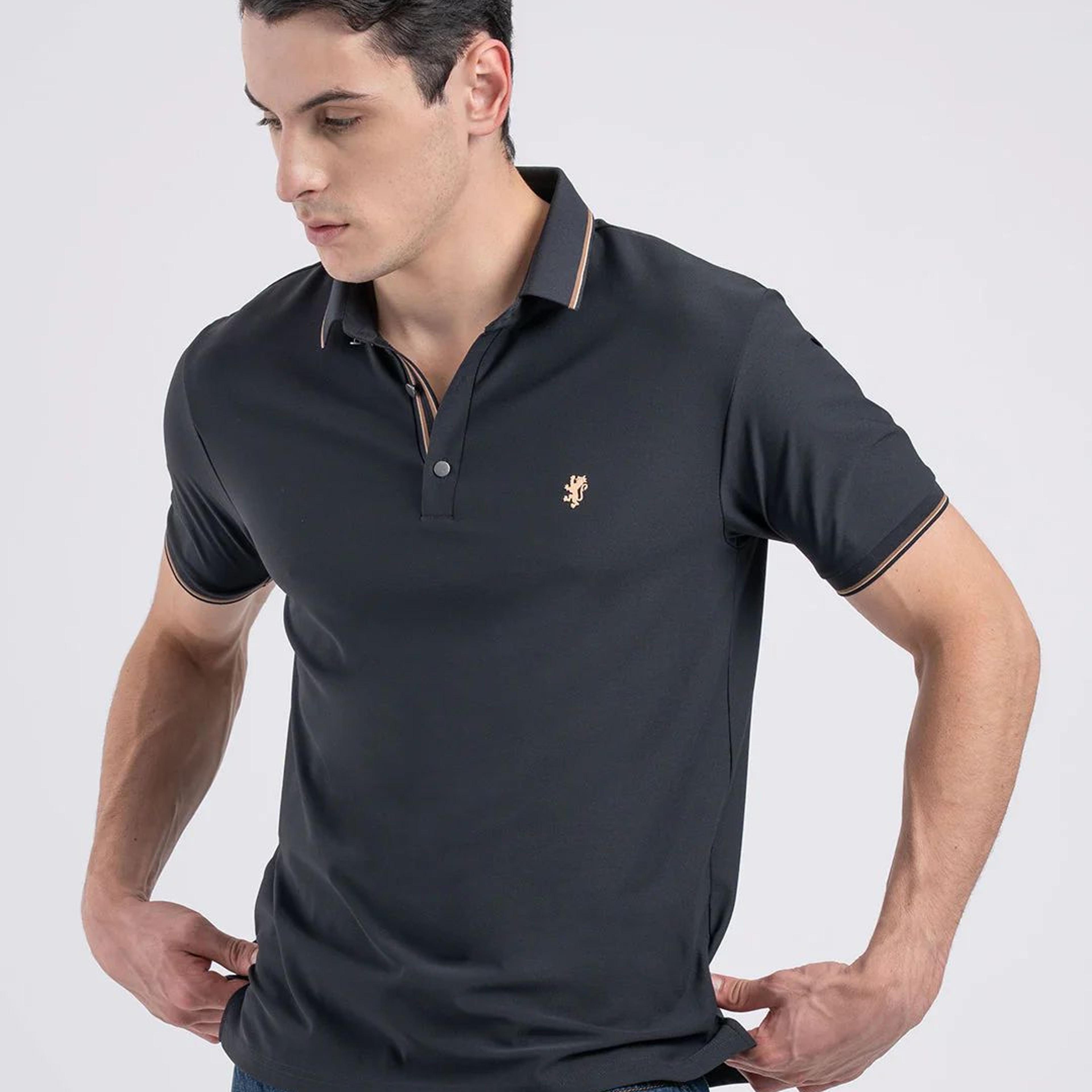 Jacquard Collar Polo T-shirt for Men | Premium Comfort | Sharp Look