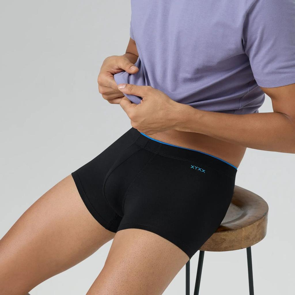 Super Combed Cotton-Modal Trunks - Black Knight