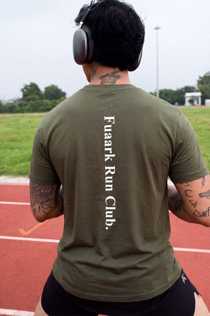 Pulse Running T-shirt Olive — S