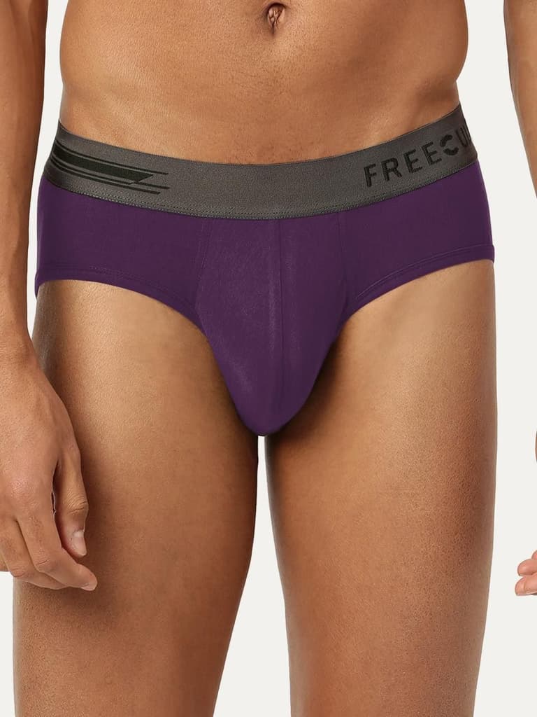 Men's Anti-Bacterial Micro Modal Brief in Contrast Waistband (Pack of 1) — S