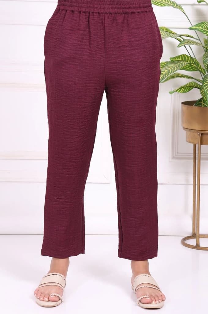 Maroon Embroidered Straight Kurta with Straight Pant and Dupatta Set — photo 7
