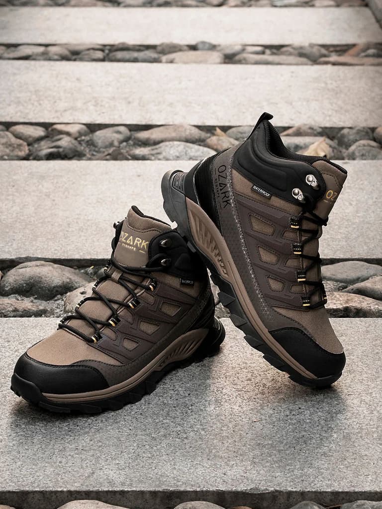 Brown Trekking Shoes for Men | High-Top Outdoor — photo 6