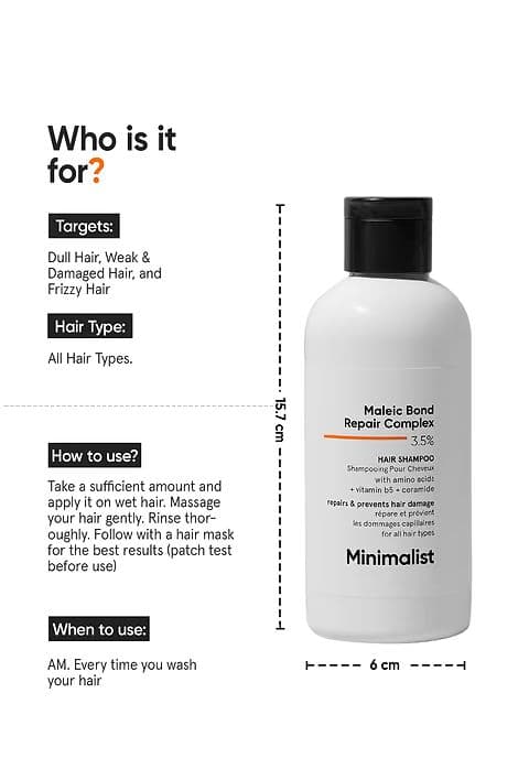 Maleic Bond Repair Complex 3.5% Hair Shampoo