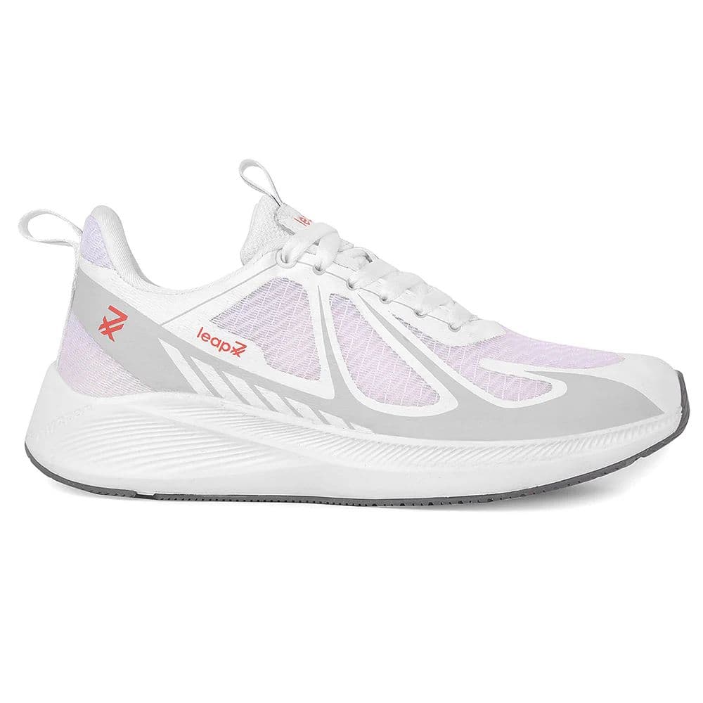 Leap7x White Sports Lacing Running Shoes For Men RUNIER-1E By Liberty — photo 2