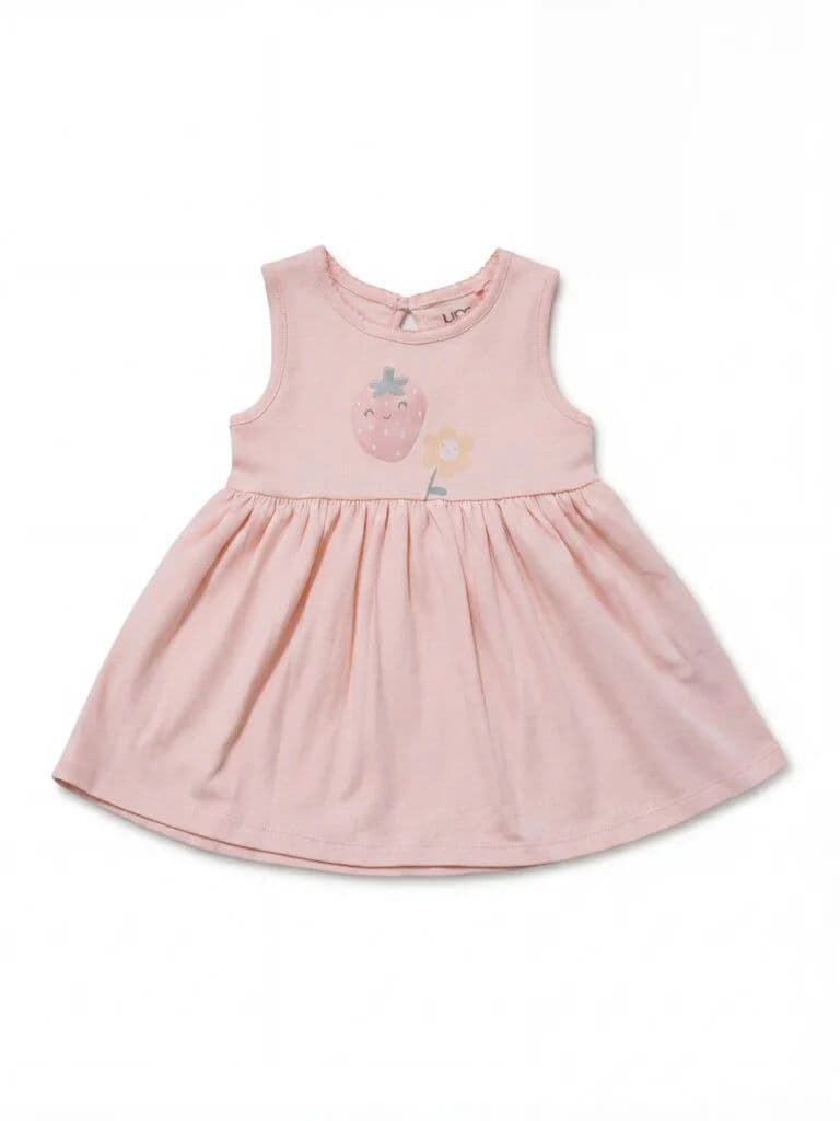 HOP Baby Girls Multicolour Printed A-Line Cotton Dress - Pack of 2 — photo 2