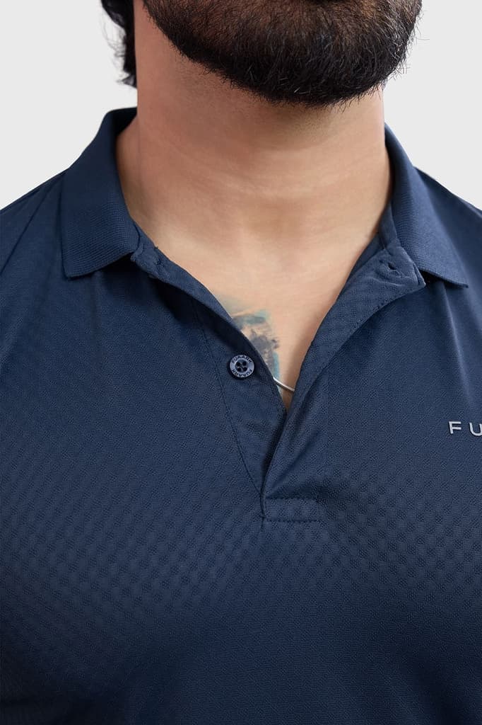 Wave Polo T-shirt Navy — photo 6