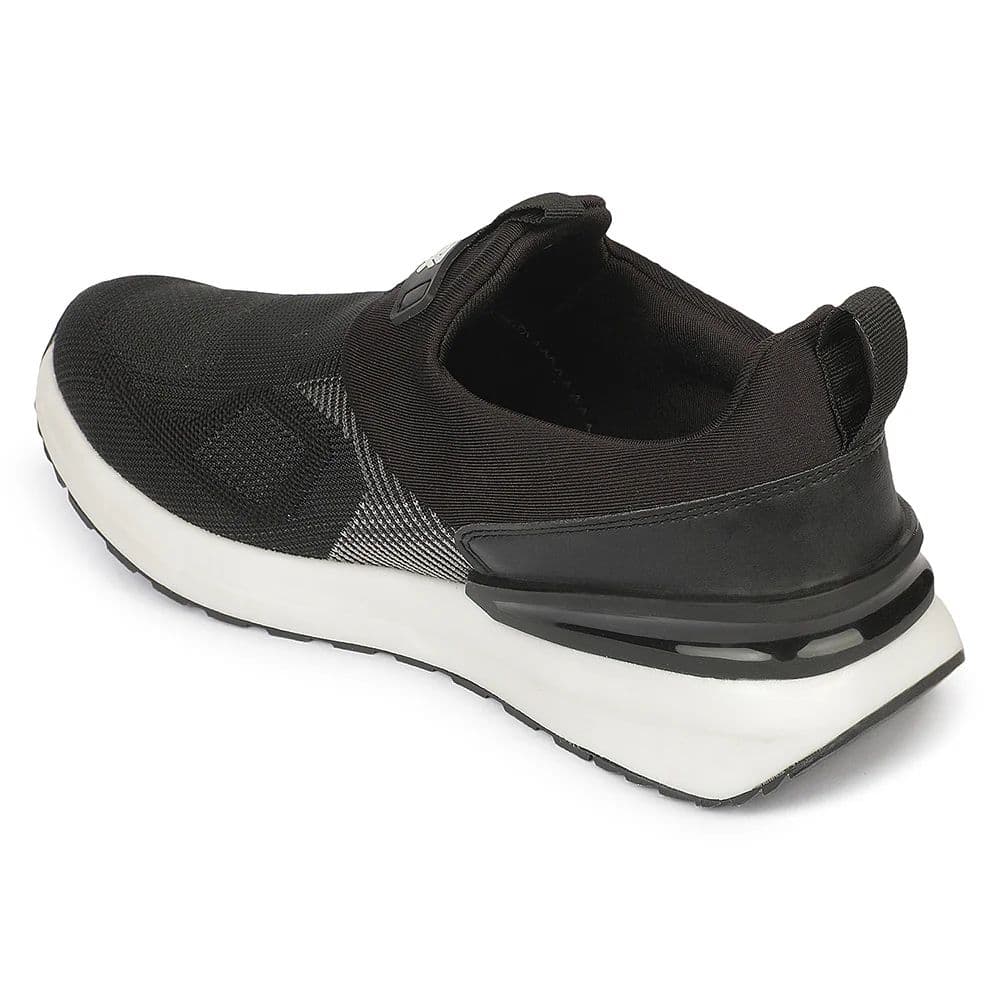 LEAP7X BRISK2025 Black Sports Non Lacing Walking Shoes for Men — photo 3