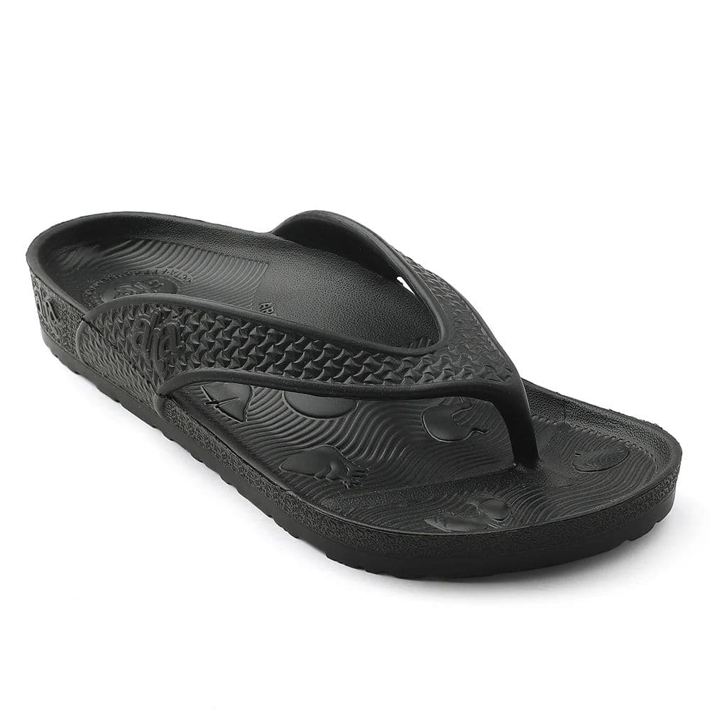 A-HA Black Casual Slipper For Men HAPPI-ME By Liberty — 6/40 / Black