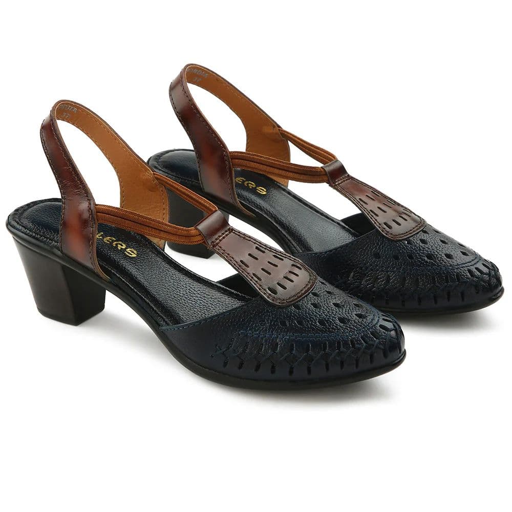 Healers Navy Blue Sandal For Women TLO-41 By Liberty — photo 5