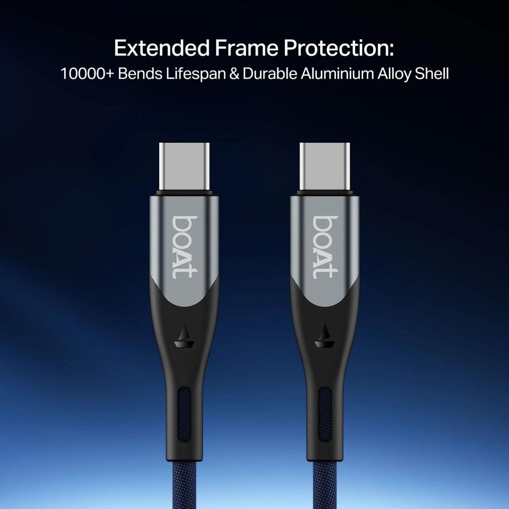 boAt Type C to C 65W Cable | Fast Charging Cable with 65W Output, 480 Mbps Data Sync & Nylon Braided Skin — photo 10