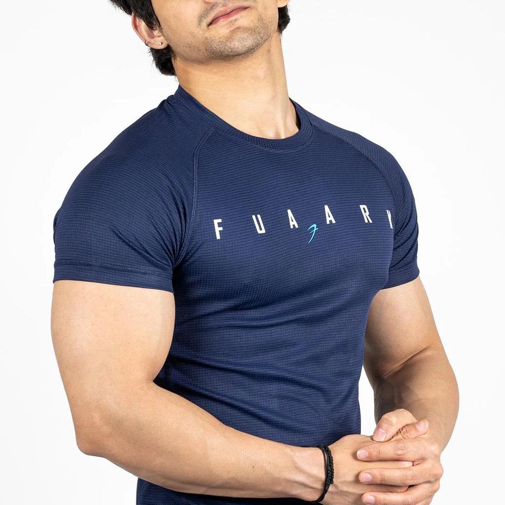 Checks T-shirt Navy