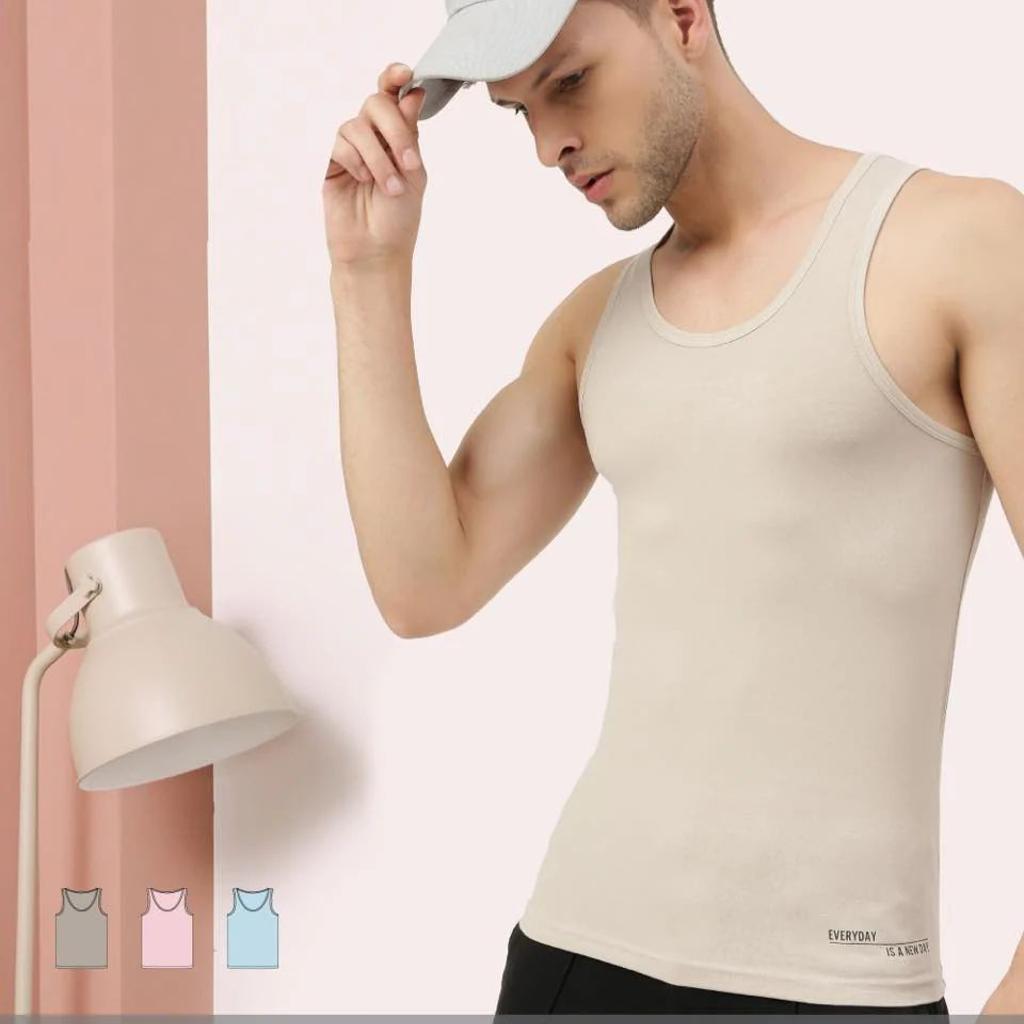 Twin Skin Organic Bamboo Vest - Comfort Fit (Pack of 3)