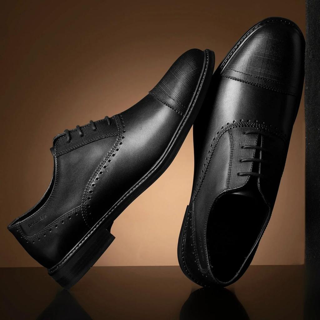 Oxford Shoes for Men in Black | Formal Leather Shoes — photo 6