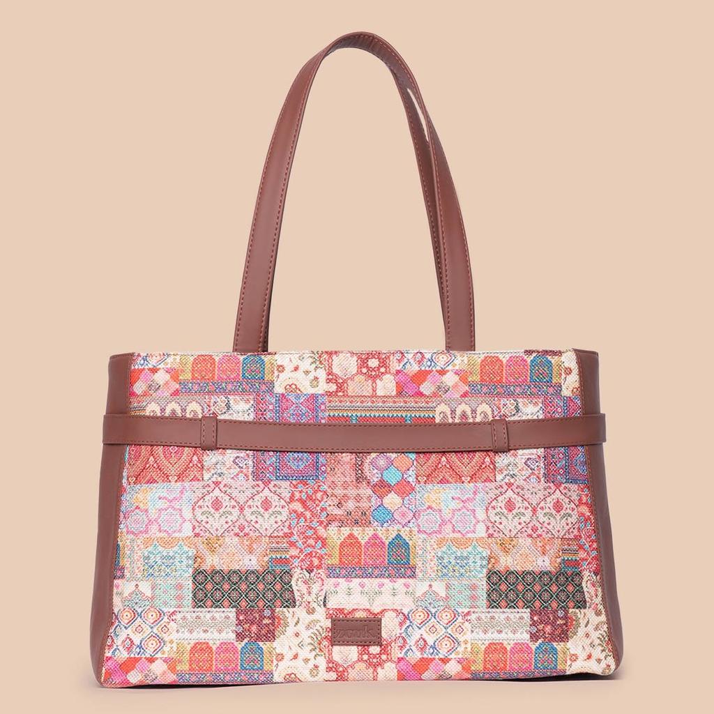 Kutch Gamthi - Statement Office Bag & Chain Wallet Combo