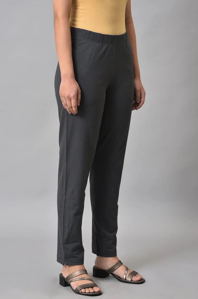 Grey Cotton Jersey Pants — photo 5