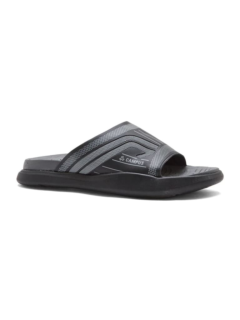 SL-482 Black Men's Slides — Black / 6