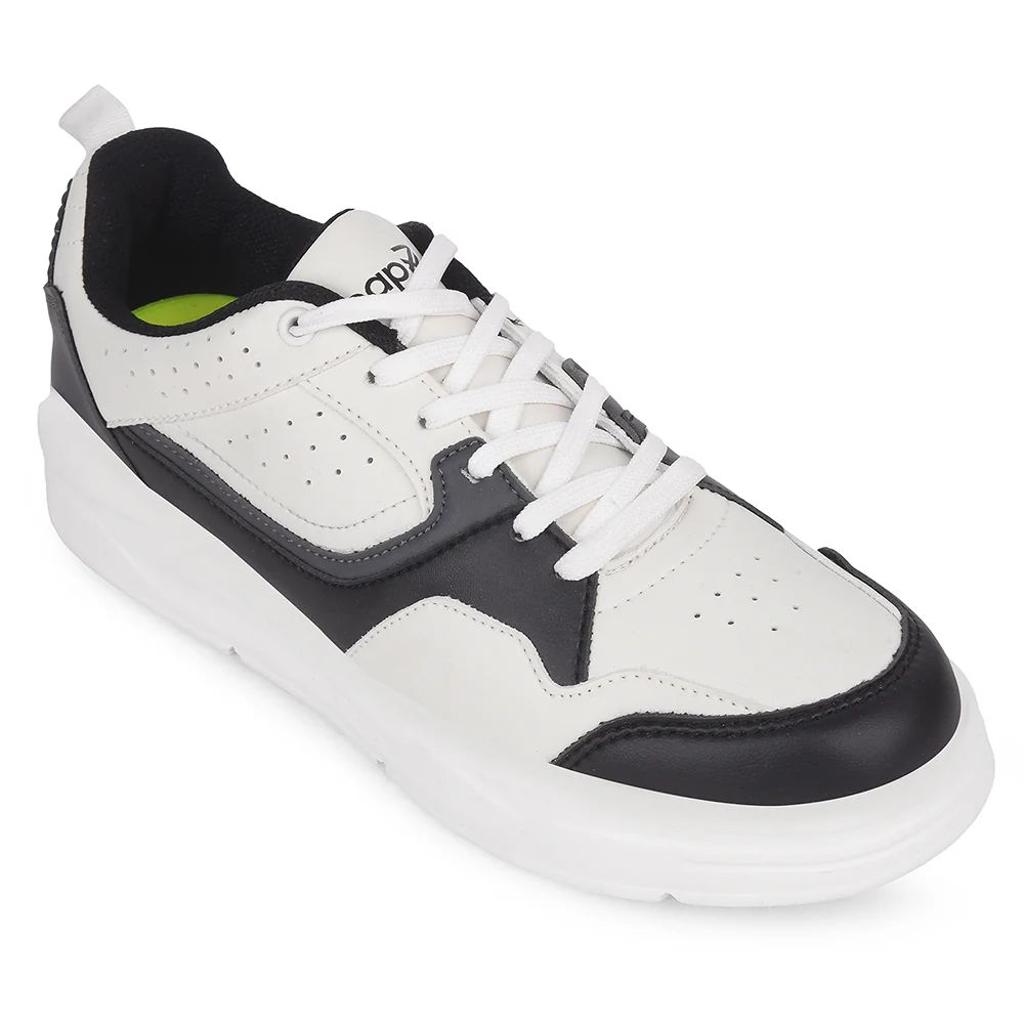 LEAP7X White Casual Lacing Sneakers for Men SNOOKIT-1E By Liberty