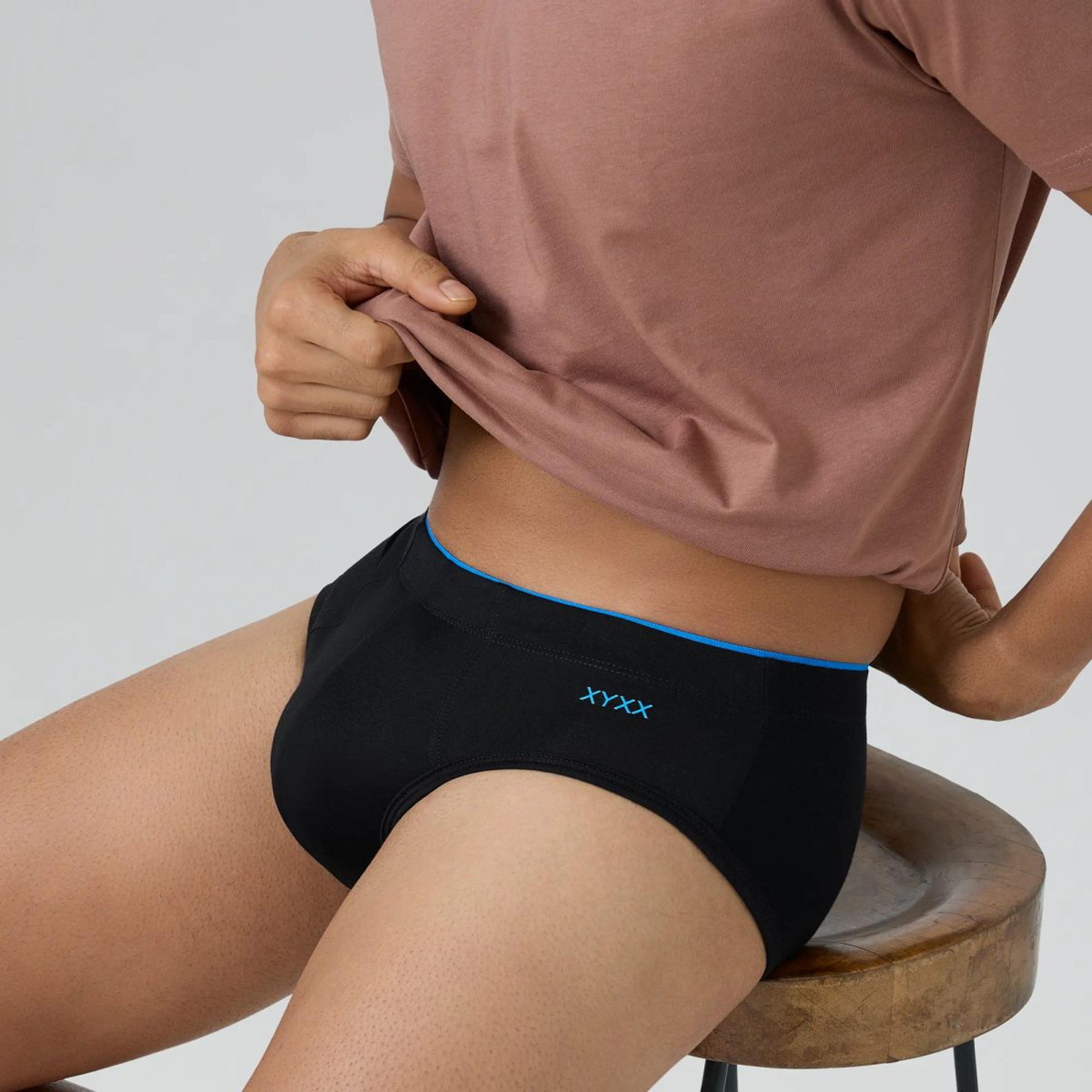 Super Combed Cotton-Modal Briefs - Black Knight