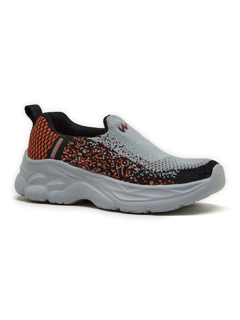 ZIP KIDS Grey Kids Walking Shoes — Grey / 1
