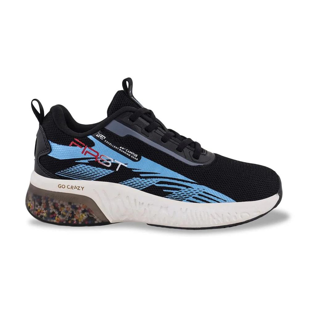 FIRST-CHILD Black Child Running Shoes