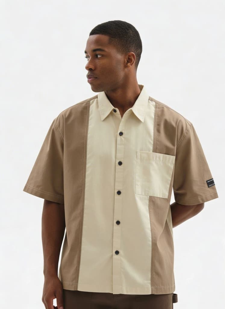 Colourblocked Casual Shirt // 002 — photo 3