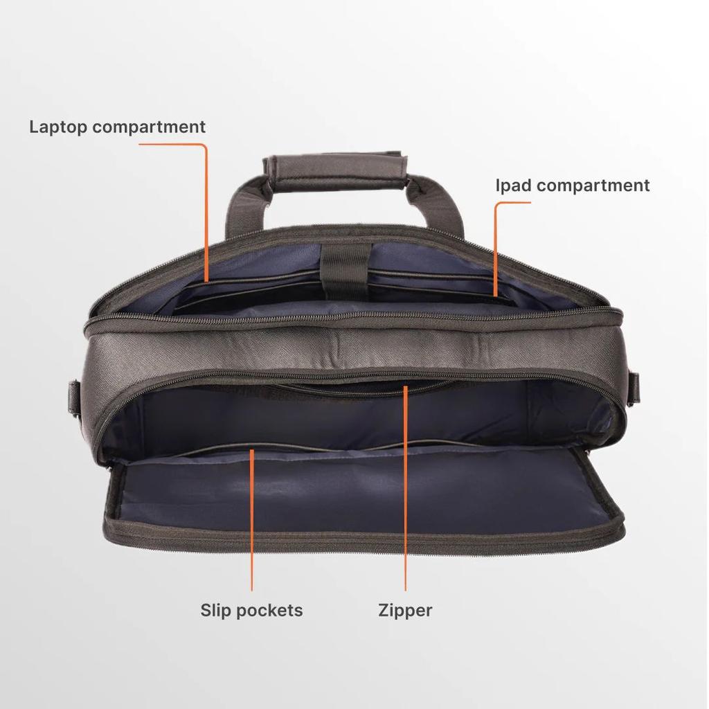Cochin Cortado Office Laptop Bag (Black) — photo 7