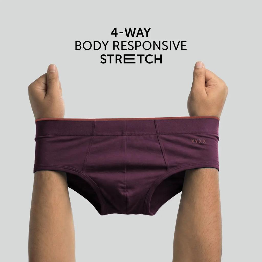 Uno Modal Briefs - Plum Red — photo 3