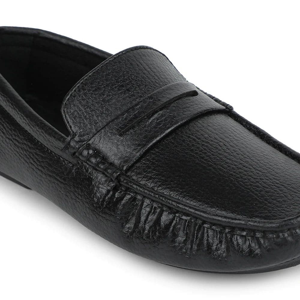 Fortune Black Formal Loafers For Men CLASSIK-2E By Liberty — photo 5