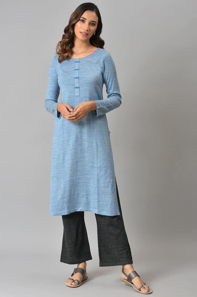 Grey Geometric Straight Fit Palazzo With Elasticated Waist — photo 5