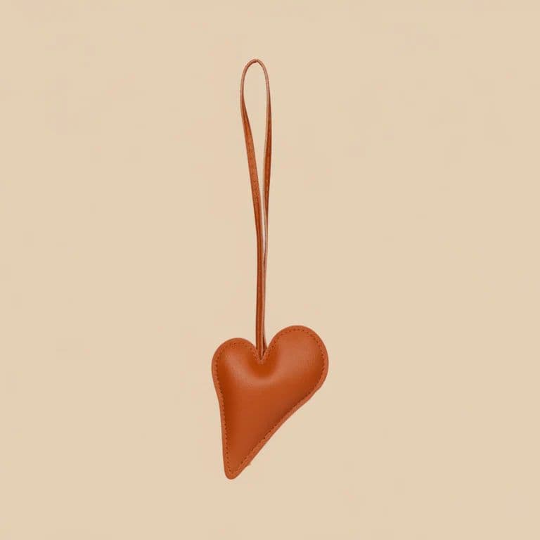 Big Heart Bag Charm - Orange — photo 5