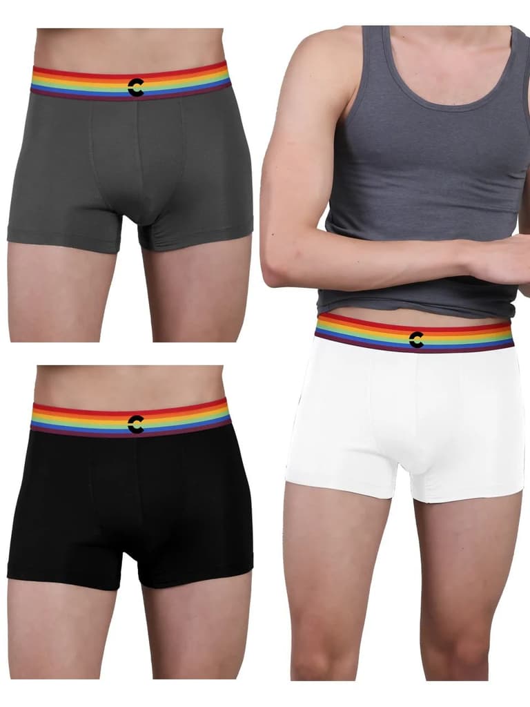 Pride Edition - Men's Anti-Bacterial Micro Modal Trunk (Pack of 3) — photo 11