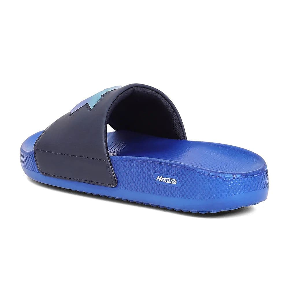 Leap7X NITWALK-30 Men's Navy Blue Slides - Lightweight Nitro Sole with Molded EVA Comfort — photo 3