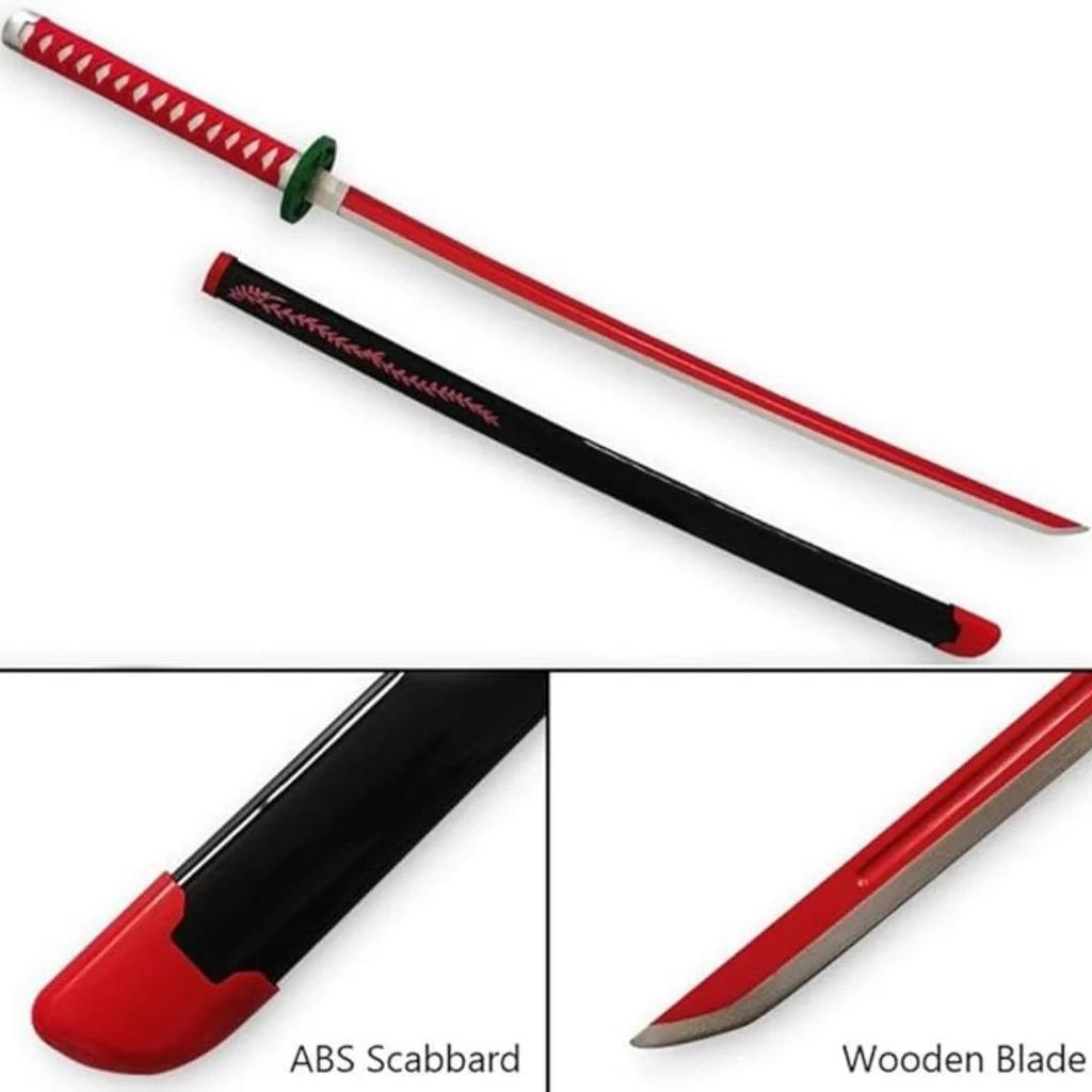 Demon Slayer Nezuko Kamado Nichirin Sword Replica – Demon Slayer Wooden Cosplay Katana — photo 4