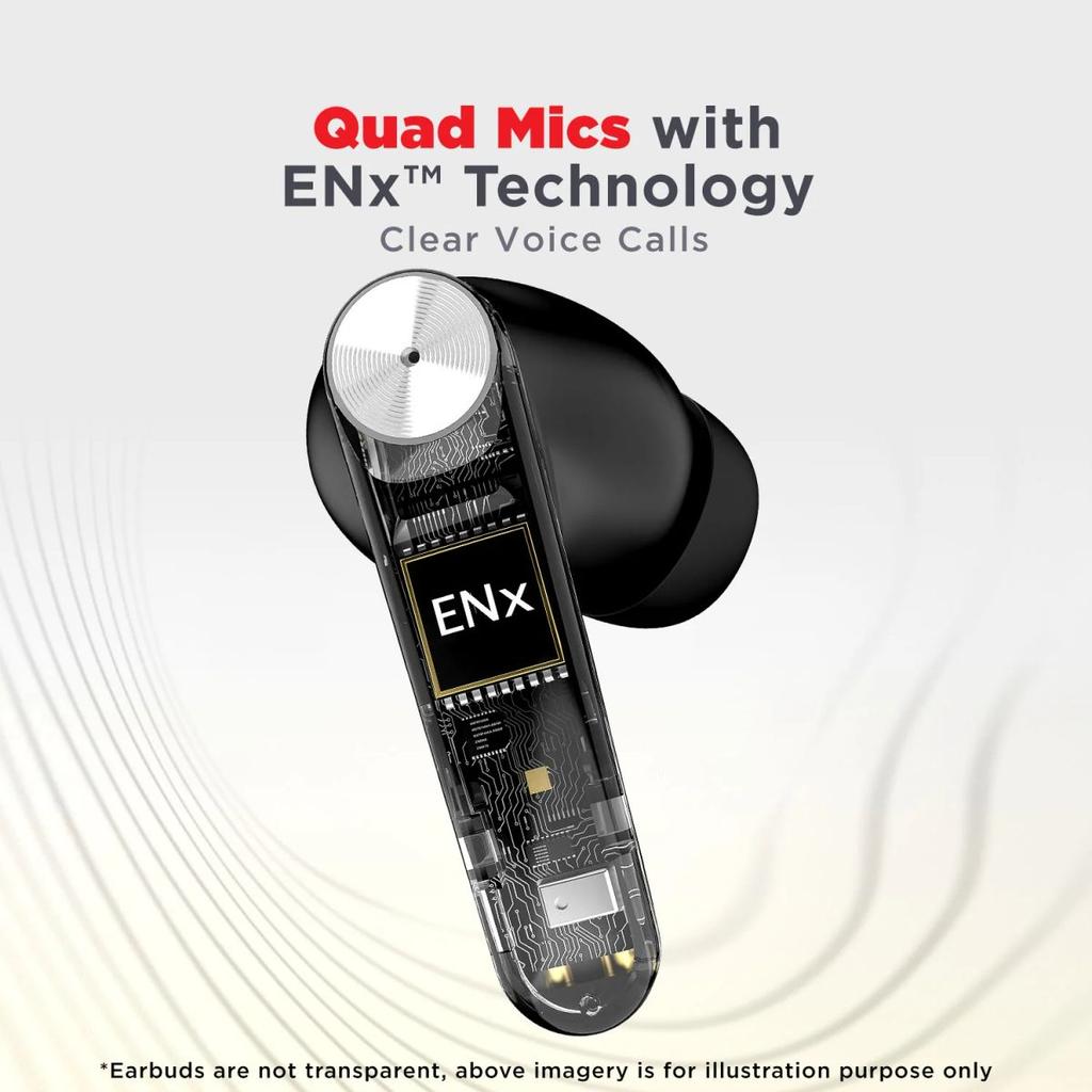 boAt Airdopes Atom 83 | True Wireless Earbuds with up to 50 Hours Playtime, Quad Mics with ENx™ Technology, 13mm Drivers, BEAST™ Mode, ASAP™ Charge — photo 4