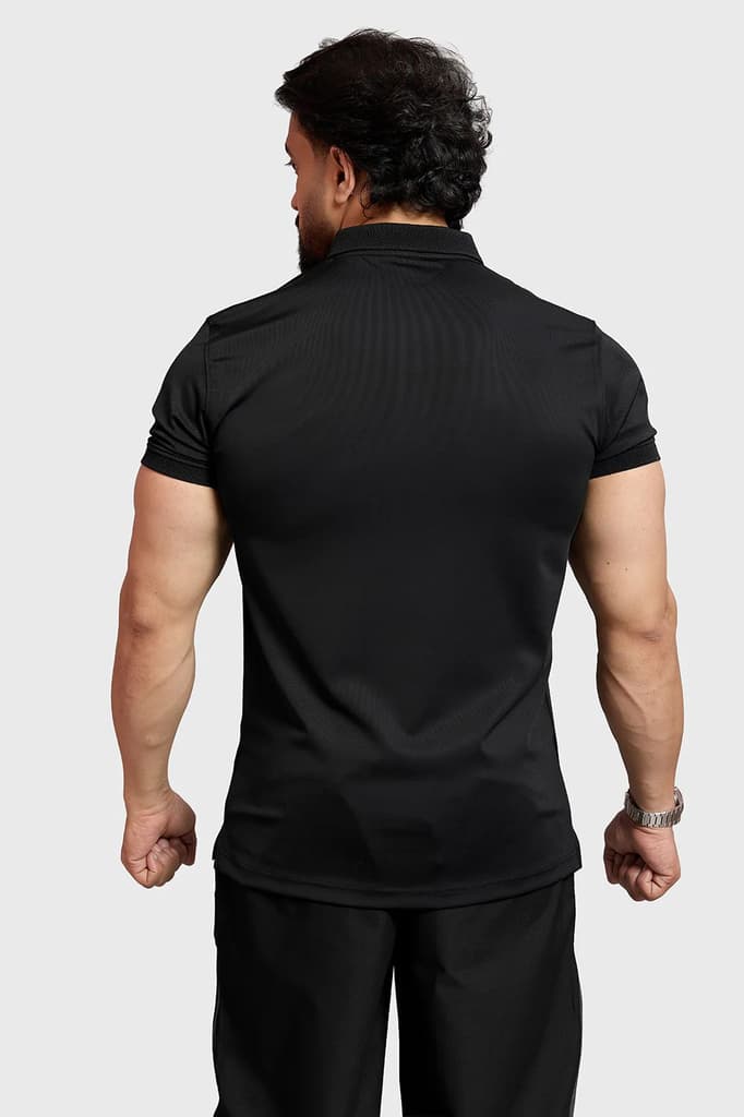 Obsidian Polo T-shirt Black — photo 7