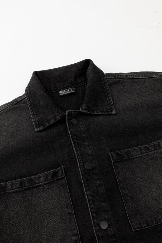 Denim Short Sleeves Shirt — photo 6