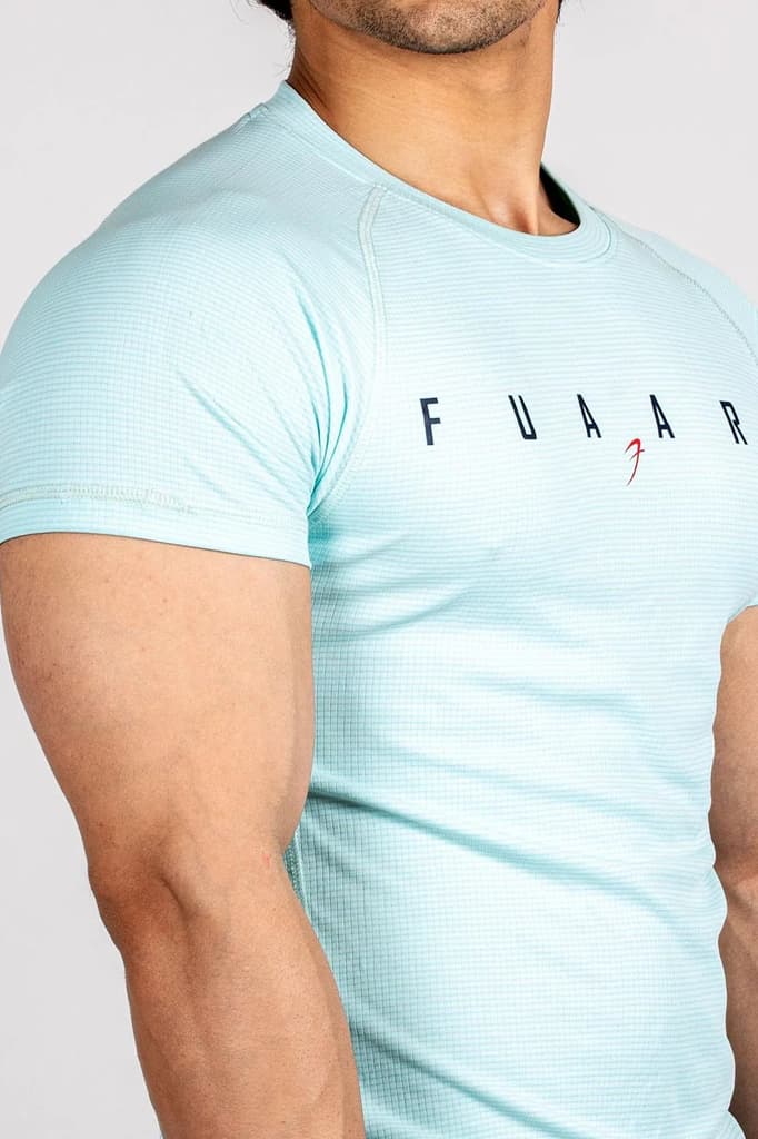 Checks T-shirt Sky Blue — photo 3