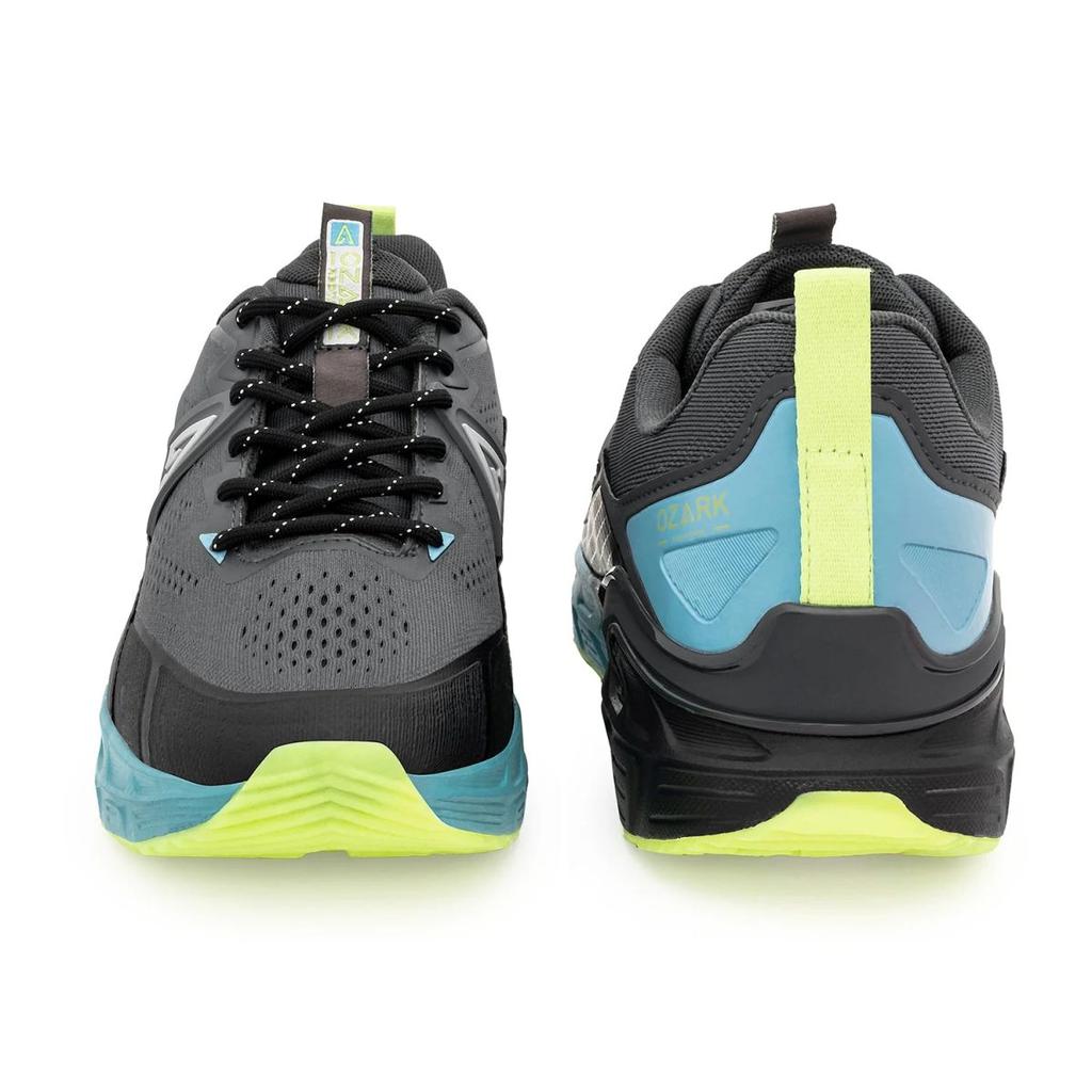 Ozark Black Blue Trail Running Shoes for Men | Low-Cut Outdoor — photo 4