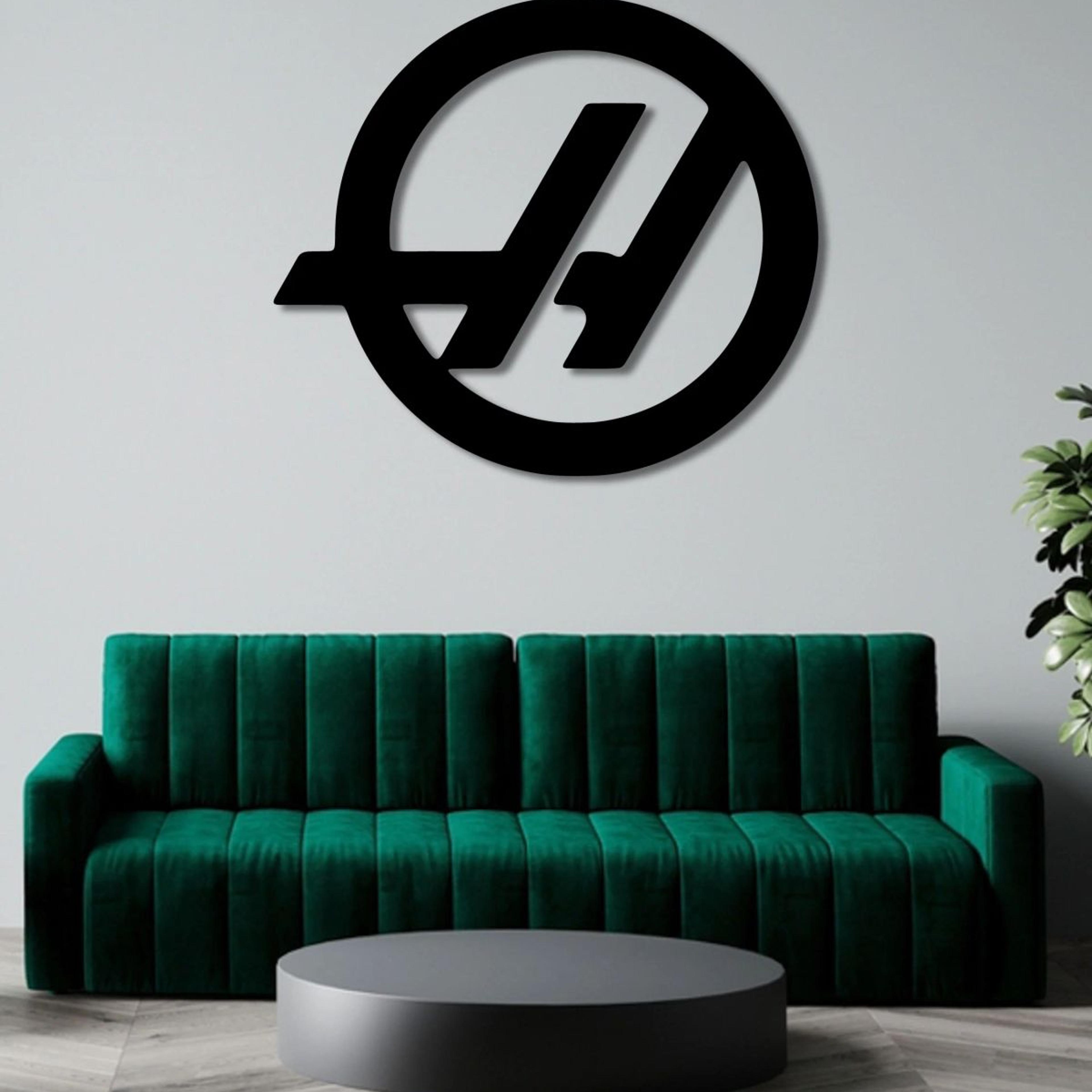HAAS F1 TEAM LOGO METAL WALL ART