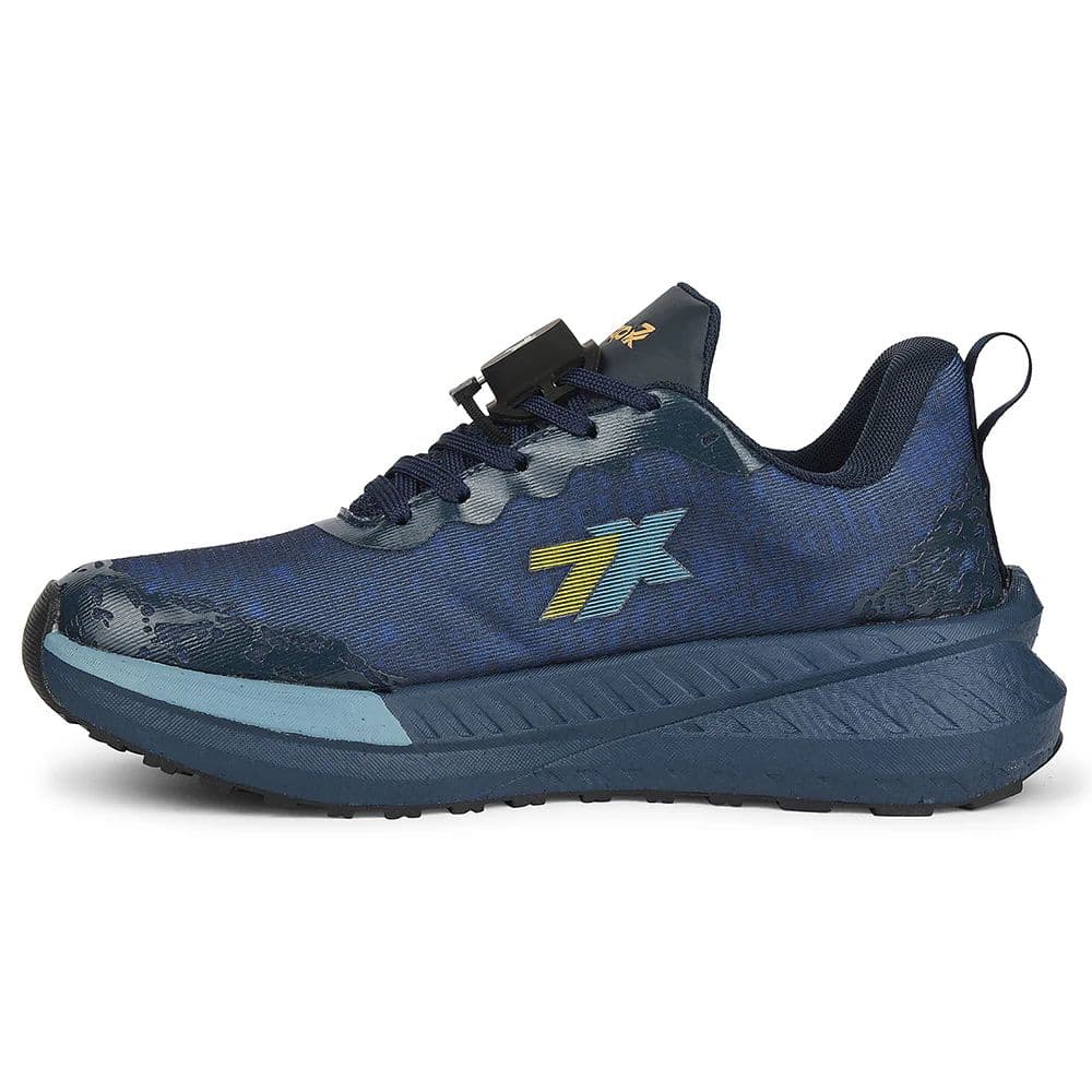 Leap7x Navy Blue Sports Lacing Running Shoes For Men XLM-07MS By Liberty — photo 3