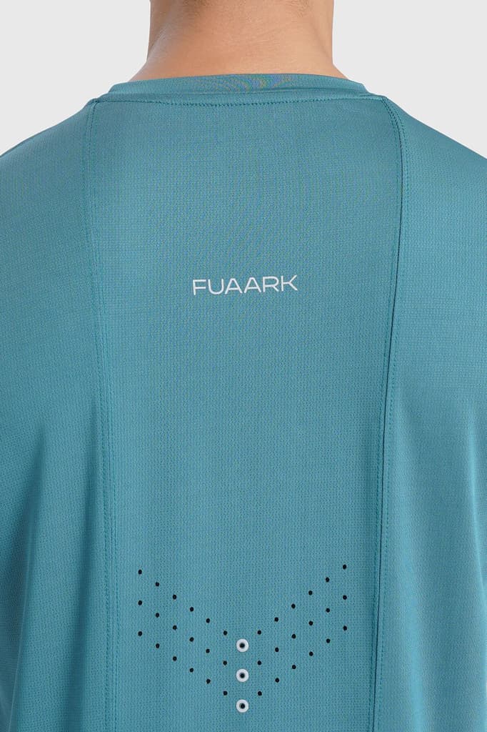 Laser Cut Running T-shirt Green — photo 4