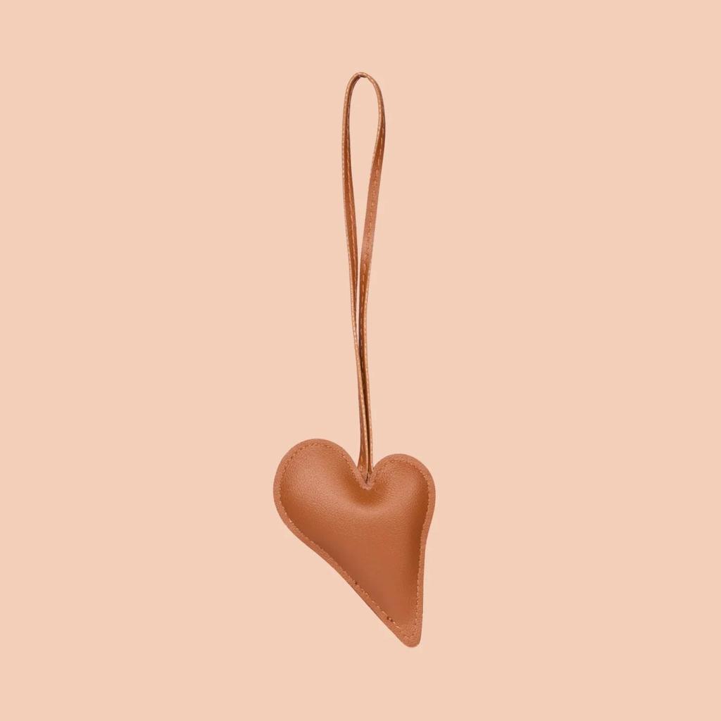 Big Heart Bag Charm - Tan — photo 5