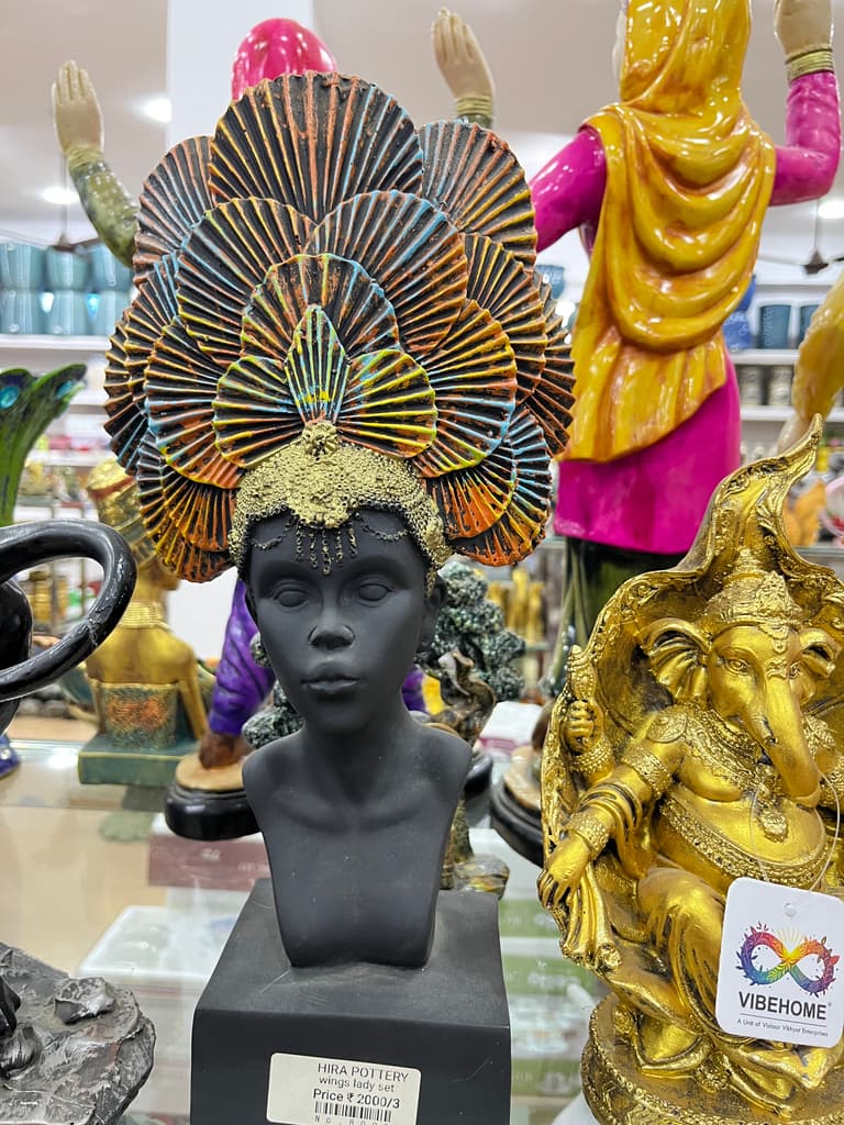 Headpiece | Accessory | Gold, Black, Yellow | Headpiece