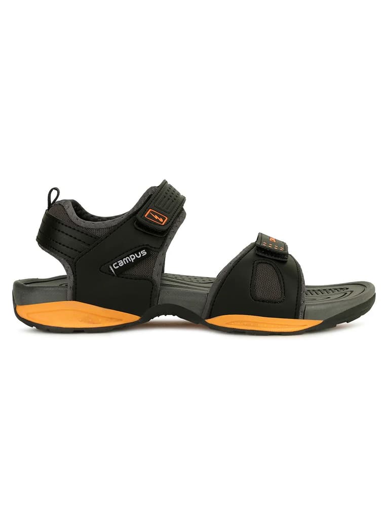 3K-905A Black Men's Sandals — Black / 6