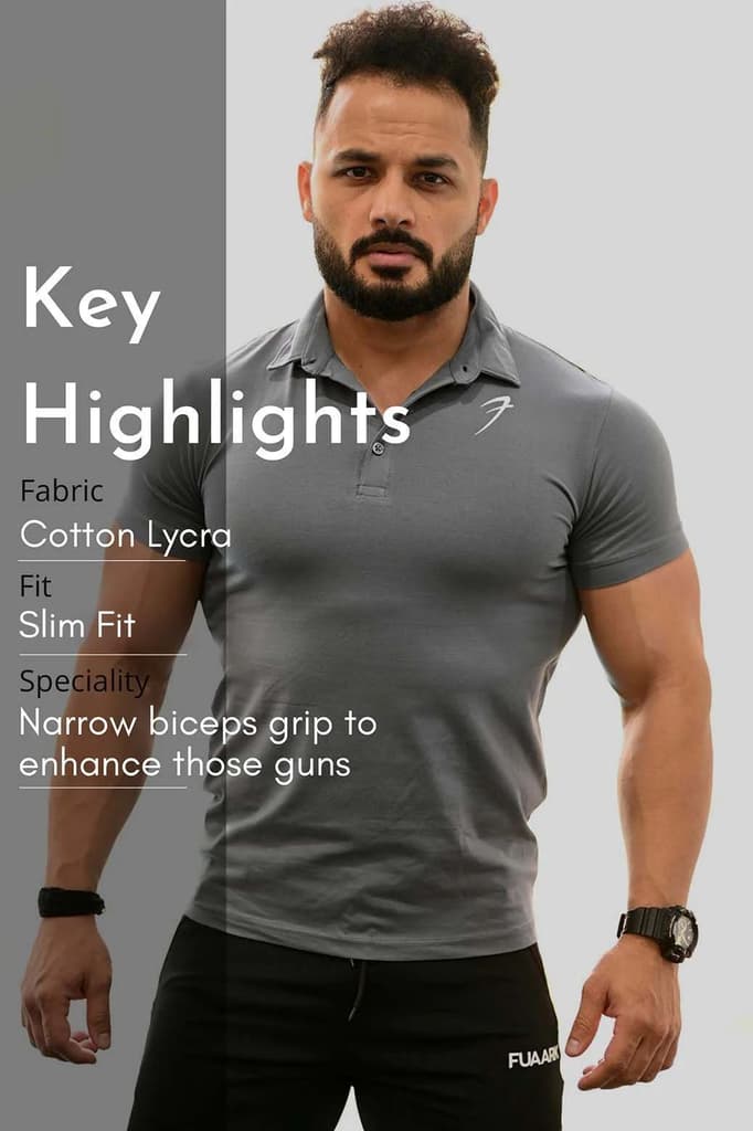 Polo T-shirt Grey — photo 6