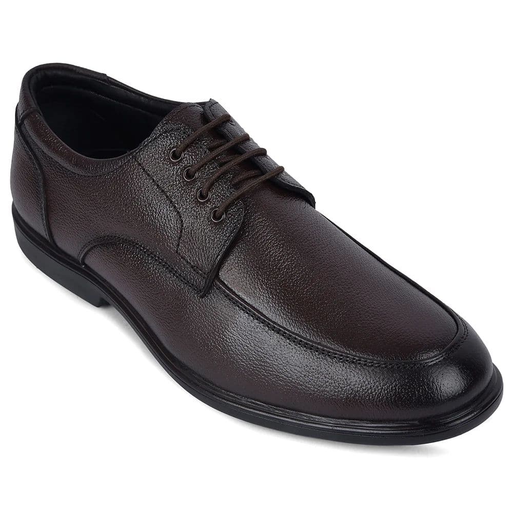 Healers HML-92E Brown Formal Lacing Derby Shoes for Men — 6/40 / Brown