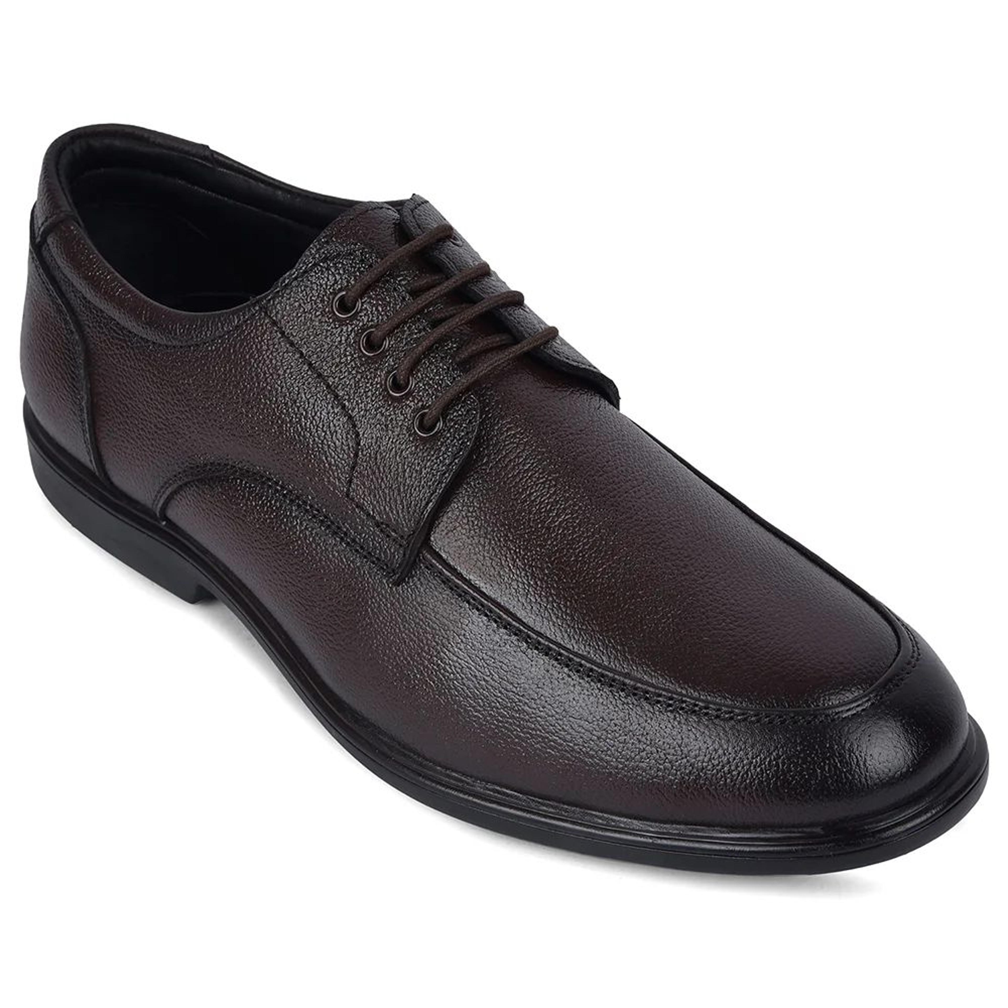Healers HML-92E Brown Formal Lacing Derby Shoes for Men