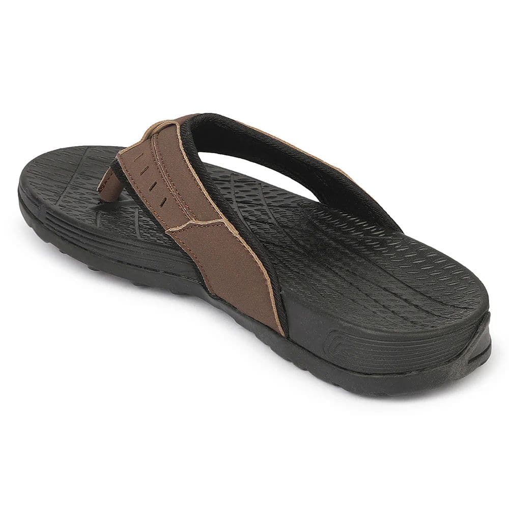 Leap7X VELOCITY-1 EVA Brown Casual Slippers for Men by Liberty — photo 3
